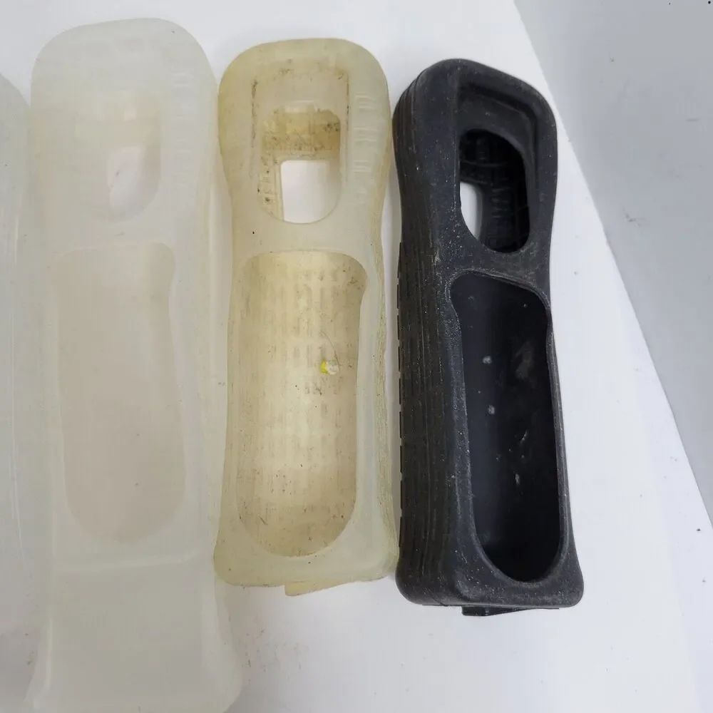 Nintendo Wii Remote Silicone Gel Cover Grip Sleeves Lot of 5 OEM Official